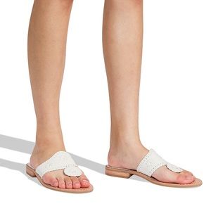 Jack Rogers flat whiplace leather sandal